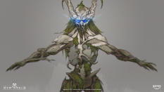 Concept art of Dryad Prowler from the video game New World by Stuart Kim