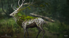 Concept art of Elemental Stag from the video game New World by Stuart Kim