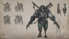 Concept art of Pirate Brute from the video game New World by Adam Richards