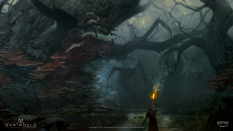 Concept art of Cursed Forest from the video game New World by Stuart Kim