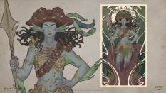 Concept art of Marketing Art Siren from the video game New World by Kiana Hamm