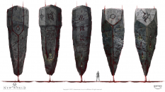 Concept art of Corrupted Monolith from the video game New World by Stuart Kim