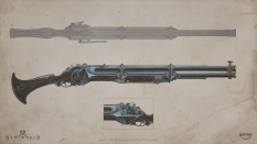 Concept art of Vampire Musket from the video game New World by Adam Richards