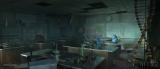 Concept art of Classroom Variations from the video game Back 4 Blood by Maarten Hermans
