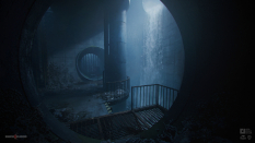 Concept art of Overflow Chamber from the video game Back 4 Blood by Michael Topol