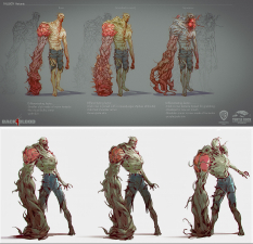 Concept art of Tallboy from the video game Back 4 Blood by Gue Yang