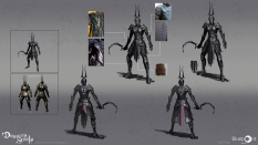 Concept art of Gloom Female from the video game Demon Souls Remake by Jose Parodi