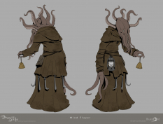 Concept art of Mind Flayer from the video game Demon Souls Remake by Dinulescu Alexandru