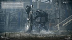 Concept art of Tower Knight from the video game Demon Souls Remake by Adam Rehmann