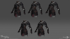Concept art of Female Chainmail Armour from the video game Demon Souls Remake by Jose Parodi