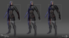 Concept art of Female Chainmail Armour from the video game Demon Souls Remake by Jose Parodi