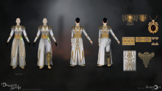 Concept art of Royal Robes from the video game Demon Souls Remake by Alex Lazar