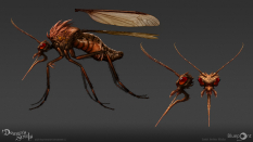 Concept art of Giant Mosquito from the video game Demon Souls Remake by Daniel Jimenez Villalba