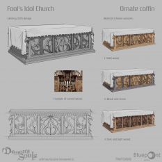 Concept art of Fool's Idol Church from the video game Demon Souls Remake by Pavel Goloviy