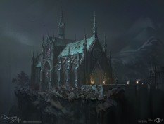 Concept art of King Doran Mausoleum Exterior from the video game Demon Souls Remake by Pavel Goloviy