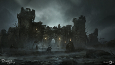 Concept art of Shrine Of Storms from the video game Demon Souls Remake by Juan Pablo Roldan