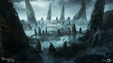 Concept art of Storm King Archstone from the video game Demon Souls Remake by Juan Pablo Roldan
