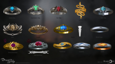 Concept art of Rings from the video game Demon Souls Remake by Alex Lazar