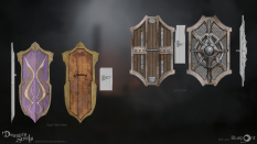 Concept art of Shields from the video game Demon Souls Remake by Alex Lazar