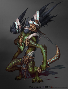 Concept art of a Sycophant from Darksiders II by Avery Coleman