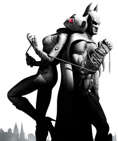 Catwoman And Batman concept art from Batman: Arkham City