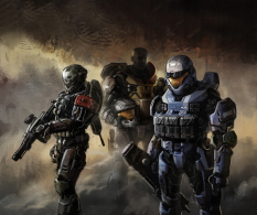 Noble Team concept art from Halo:Reach by Isaac Hannaford