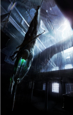 Sliding Down concept art from Splinter Cell: Blacklist