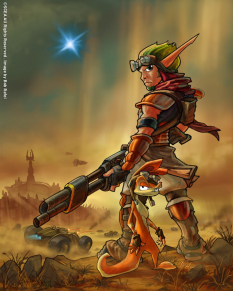 Cover Without logo concept art from Jak 3 by Bob Rafei