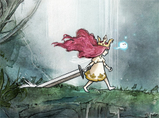 Final Look Of Aurora concept art from the video game Child of Light by Serge-Melvil Meirinho