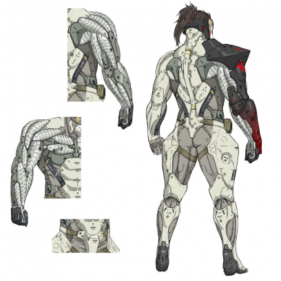 Concept art of Samuel for Metal Gear Rising: Revengeance