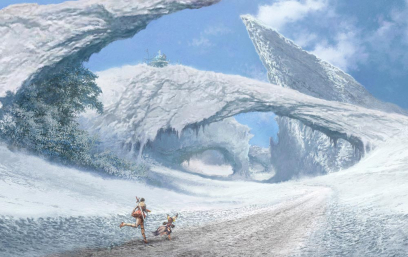 Frozen landscape for Blade & Soul
