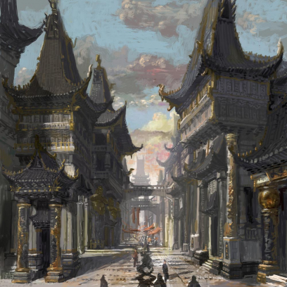 Town design for Blade & Soul