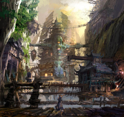 Town design for Blade & Soul
