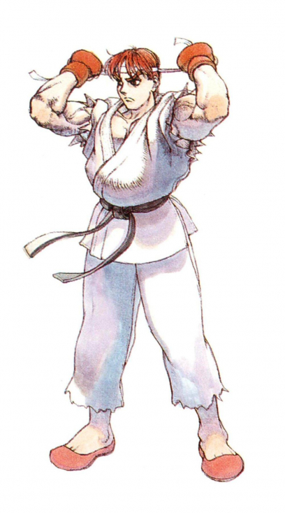 Concept art of Ryu for Street Fighter
