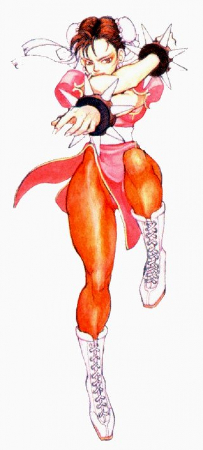 Concept art of Chun-Li for Street Fighter II': Champion Edition