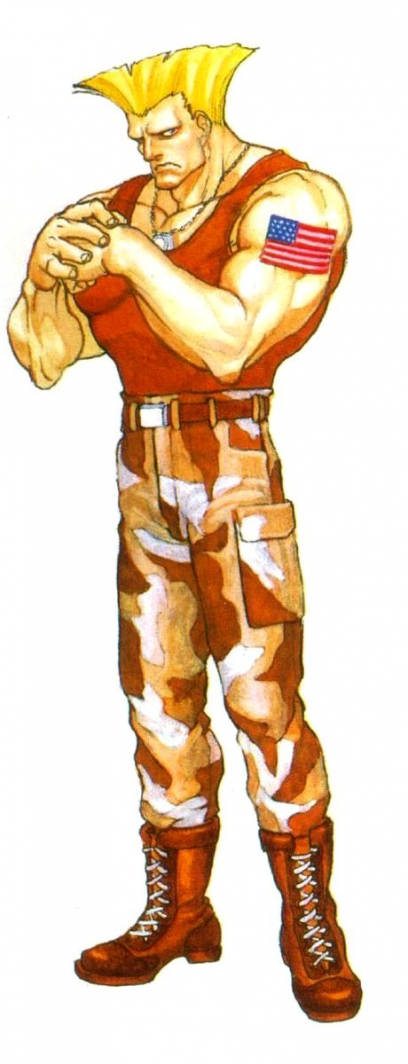 Concept art of Guile for Street Fighter II': Champion Edition