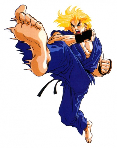 Concept art of Ken for Street Fighter II': Hyper Fighting