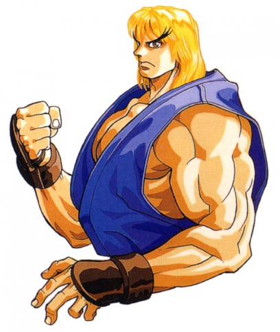 Concept art of Ken for Street Fighter II': Hyper Fighting