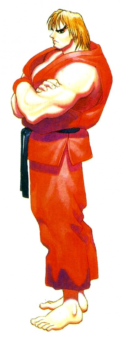 Concept art of Ken Super Street Fighter II: The New Challengers