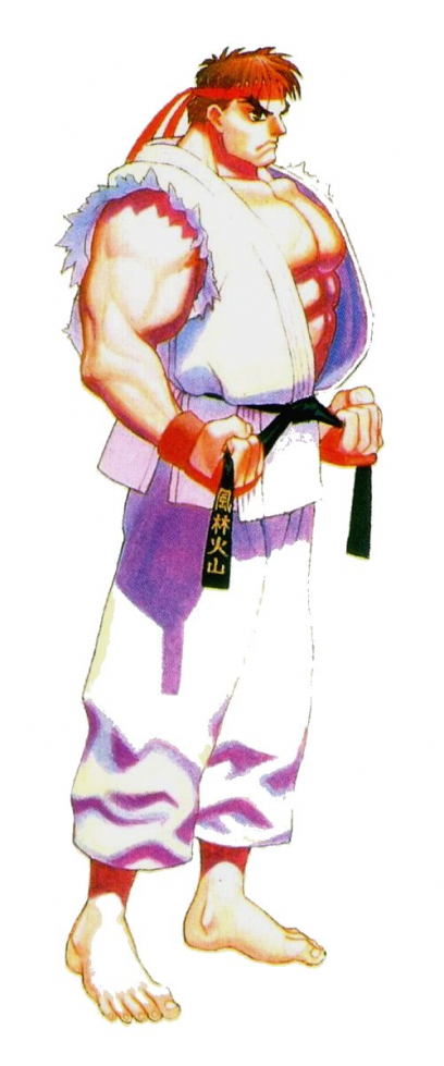 Concept art of Ryu Super Street Fighter II: The New Challengers