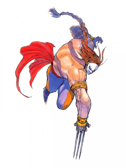 Concept art of Vega (Balrog in Japan) for Super Street Fighter II Turbo