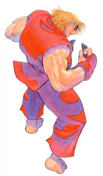 Concept art of Ken for Super Street Fighter II Turbo