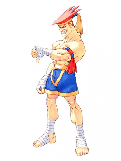 Concept art of Adon for Street Fighter Zero 2