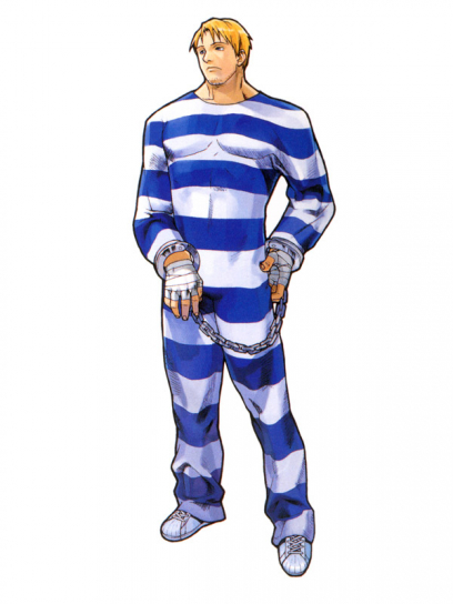 Concept art of Cody for Street Fighter Zero 3