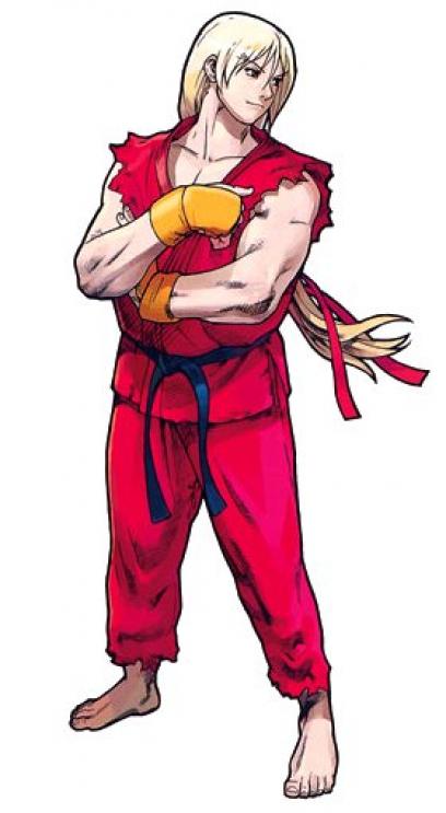 Concept art of Ken for Street Fighter Zero 3
