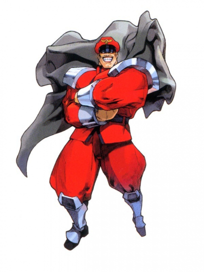 Concept art of M. Bison (Vega in Japan) for Street Fighter Zero 3