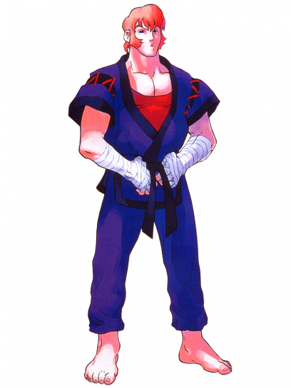 Concept art of Allen Snider for Street Fighter EX