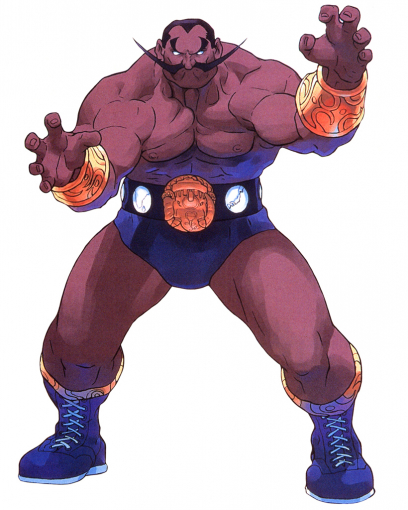 Concept art of Darun Mister for Street Fighter EX
