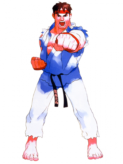 Concept art of Ryu for Street Fighter EX
