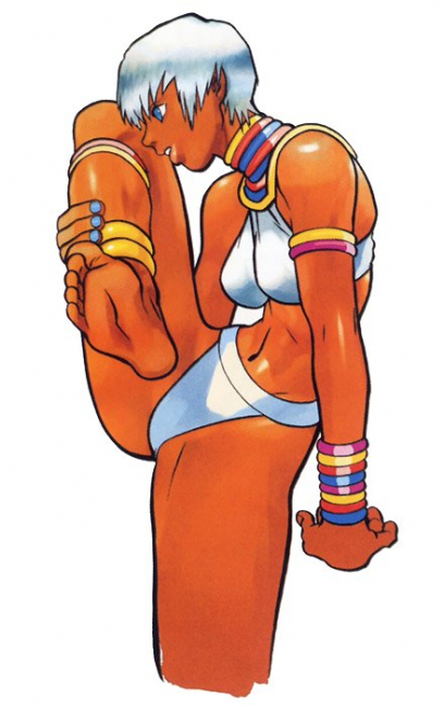 Concept art of Elena for Street Fighter III